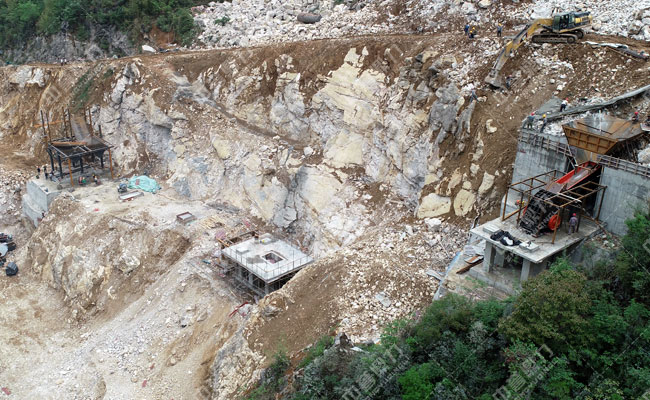 建特林砂石廠鳥瞰圖