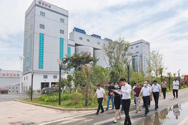 實地參觀衛輝市藍天（tiān）環保（bǎo）材料有限公司四位一體建材項目